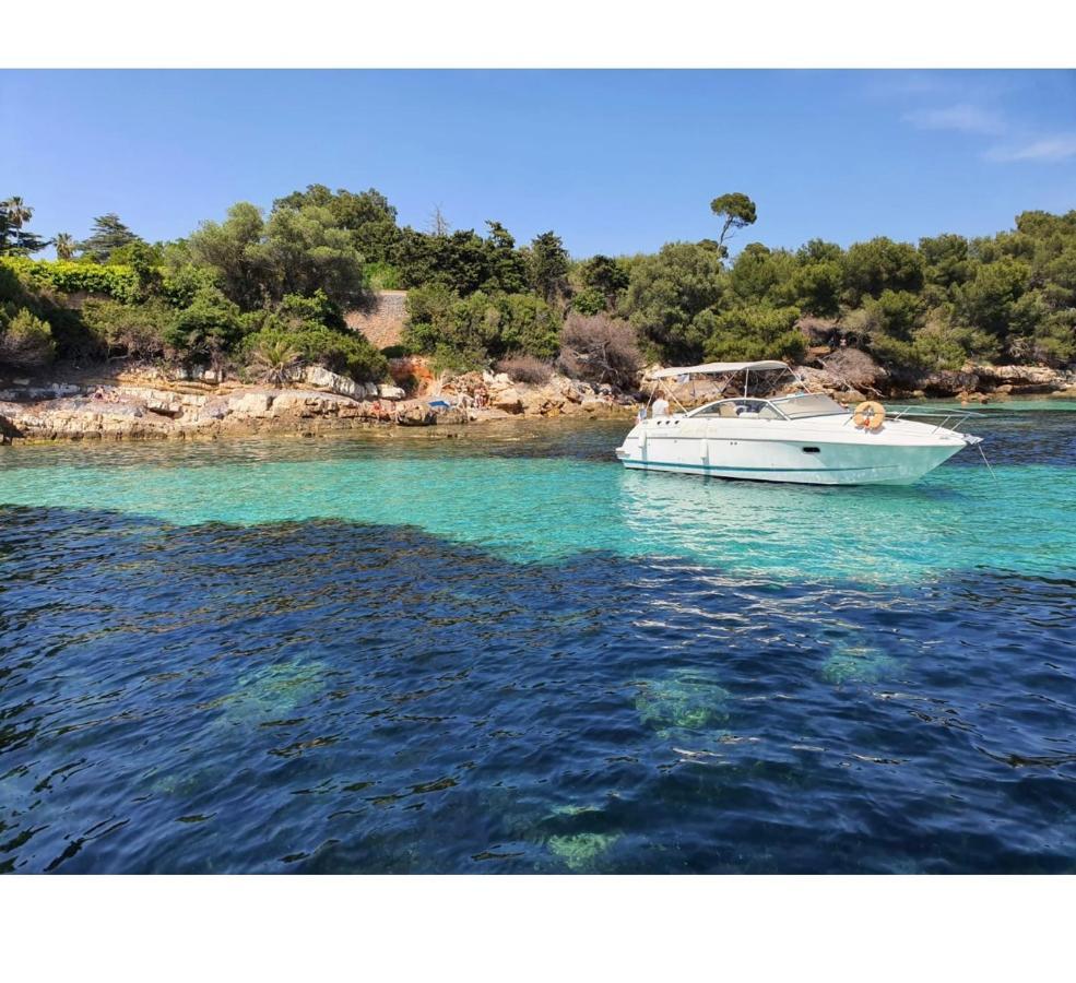 T2 A/C côte d'Azur, piscine, plage á 350m, WIFI Vallauris Exterior foto